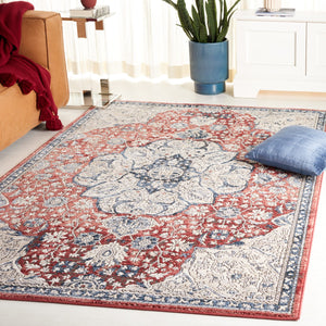 Safavieh Rosewood 104 Power Loomed TRADITIONAL Rug Ivory / Red ROW104A-9