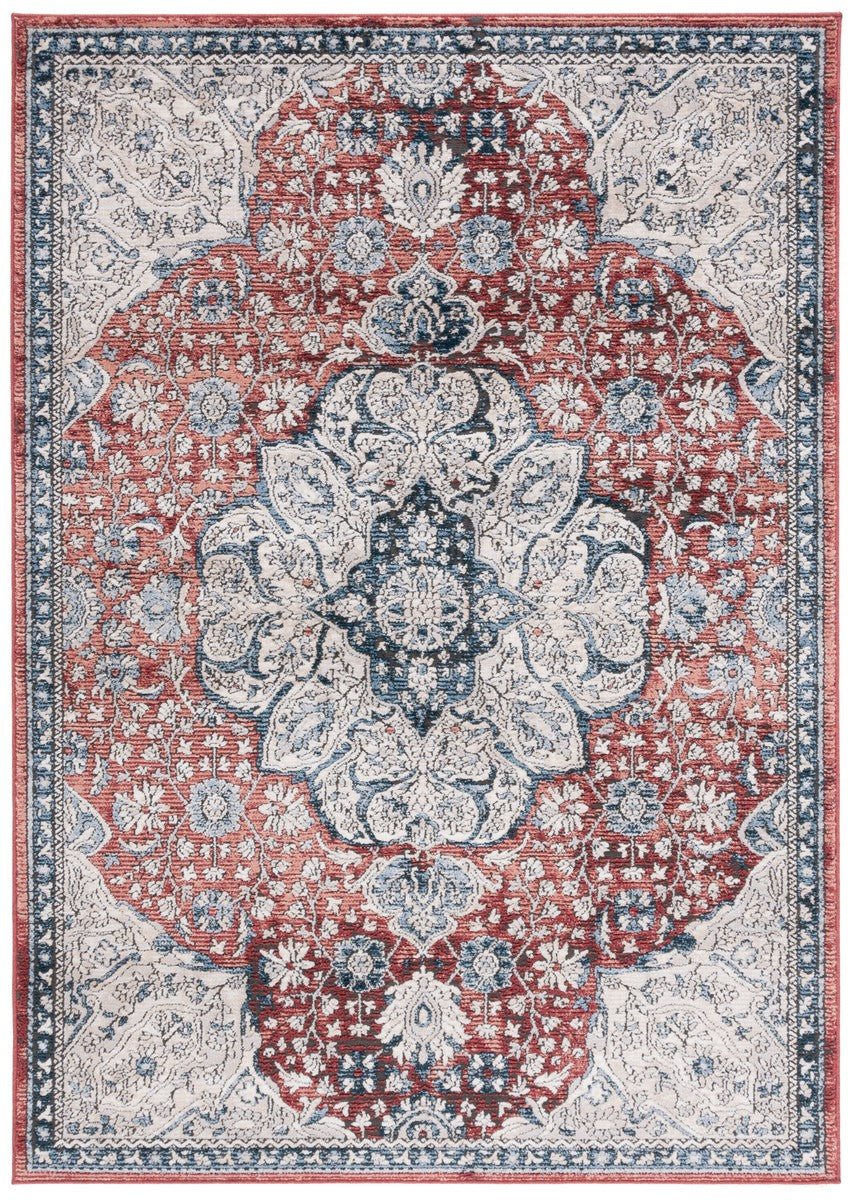 Safavieh Rosewood 104 Power Loomed TRADITIONAL Rug Ivory / Red ROW104A-9