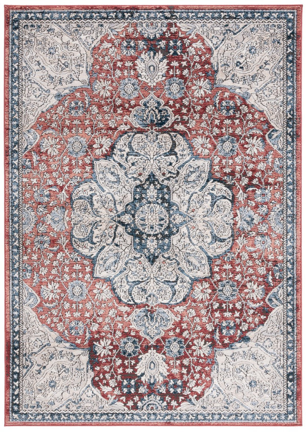 Safavieh Rosewood 104 Power Loomed TRADITIONAL Rug Ivory / Red ROW104A-9