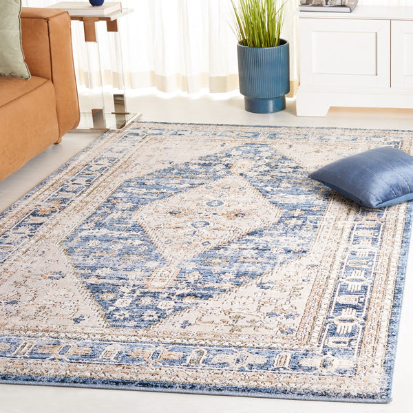 Safavieh Rosewood 108 Power Loomed TRADITIONAL Rug Ivory / Blue ROW108A-9