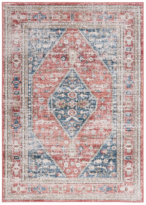 Safavieh Rosewood Turkish Runner Rug - Timeless Elegance With Traditional Patterns For Luxurious Home Decor Blue ,Red 85% Polpypropylene & 15% Polyester Shrink Row108j-9