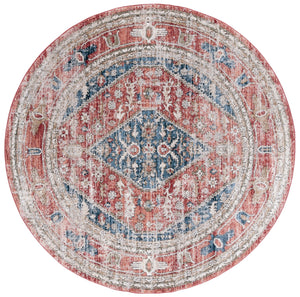 Safavieh Rosewood Turkish Runner Rug - Timeless Elegance With Traditional Patterns For Luxurious Home Decor Blue ,Red 85% Polpypropylene & 15% Polyester Shrink Row108j-9