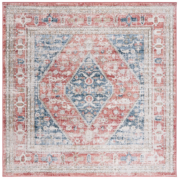 Safavieh Rosewood Turkish Runner Rug - Timeless Elegance With Traditional Patterns For Luxurious Home Decor Blue ,Red 85% Polpypropylene & 15% Polyester Shrink Row108j-9