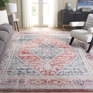 Safavieh Rosewood Turkish Runner Rug - Timeless Elegance With Traditional Patterns For Luxurious Home Decor Blue ,Red 85% Polpypropylene & 15% Polyester Shrink Row108j-9