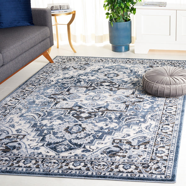 Safavieh Rosewood 112 Power Loomed TRADITIONAL Rug Ivory / Blue ROW112A-9