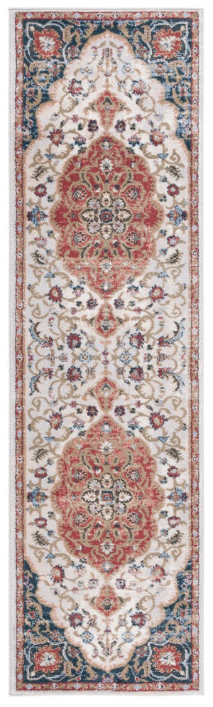 Safavieh Rosewood 114 Power Loomed TRADITIONAL Rug Ivory / Red ROW114A-9