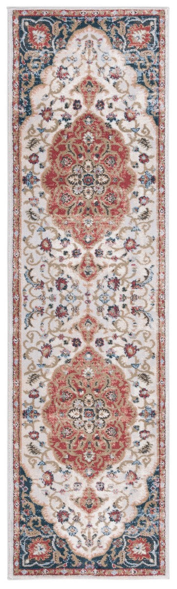 Safavieh Rosewood 114 Power Loomed TRADITIONAL Rug Ivory / Red ROW114A-9