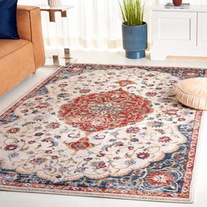 Safavieh Rosewood 114 Power Loomed TRADITIONAL Rug Ivory / Red ROW114A-9