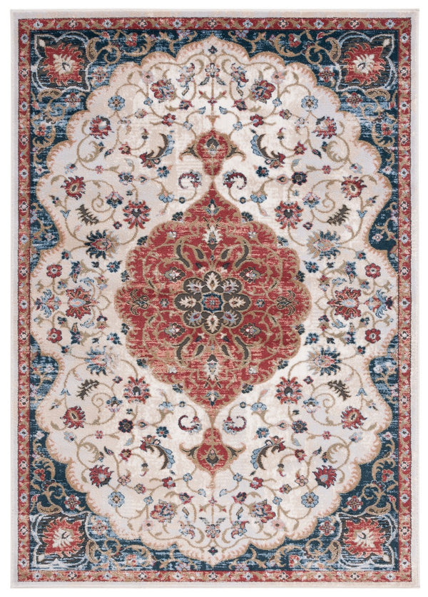 Safavieh Rosewood 114 Power Loomed TRADITIONAL Rug Ivory / Red ROW114A-9