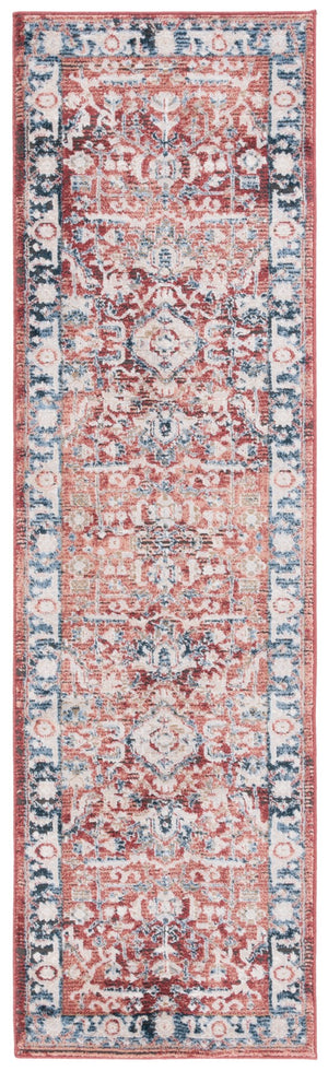Safavieh Rosewood Traditional Area Rug With Floral Motifs - Elegant Home Décor For Timeless Sophistication Blue ,Red 85% Polpypropylene & 15% Polyester Shrink Row116j-4