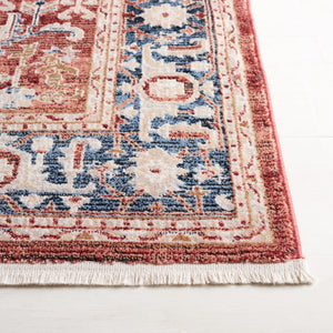 Safavieh Rosewood Traditional Style Runner Rug - Elegant Turkish Design For Hallways & Narrow Spaces Blue ,Red 85% Polpypropylene & 15% Polyester Shrink Row116j-5