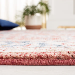 Safavieh Rosewood Traditional Style Runner Rug - Elegant Turkish Design For Hallways & Narrow Spaces Blue ,Red 85% Polpypropylene & 15% Polyester Shrink Row116j-5