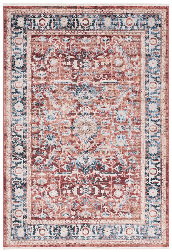 Safavieh Rosewood Traditional Style Runner Rug - Elegant Turkish Design For Hallways & Narrow Spaces Blue ,Red 85% Polpypropylene & 15% Polyester Shrink Row116j-5