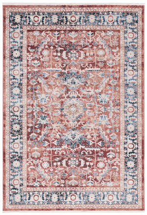 Safavieh Rosewood Traditional Area Rug With Floral Motifs - Elegant Home Décor For Timeless Sophistication Blue ,Red 85% Polpypropylene & 15% Polyester Shrink Row116j-4