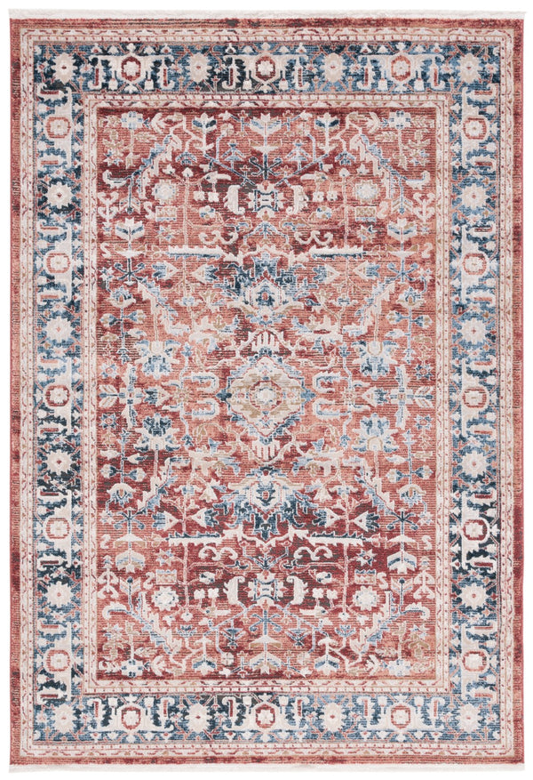 Safavieh Rosewood Traditional Area Rug With Floral Motifs - Elegant Home Décor For Timeless Sophistication Blue ,Red 85% Polpypropylene & 15% Polyester Shrink Row116j-4