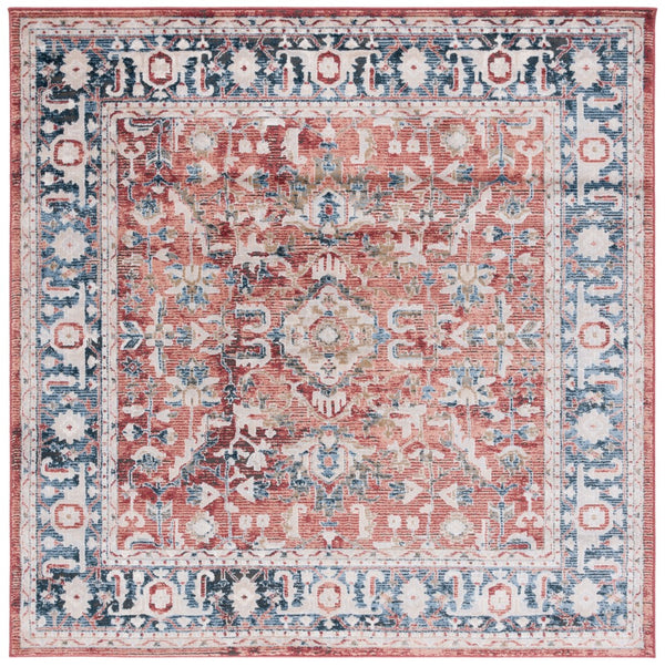 Safavieh Rosewood Traditional Area Rug With Floral Motifs - Elegant Home Décor For Timeless Sophistication Blue ,Red 85% Polpypropylene & 15% Polyester Shrink Row116j-4