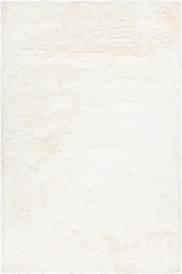 Chandra Rugs Hand-woven Contemporary Shag Rug - Luxurious, Textured, Handmade Oasis For Modern Living Spaces White Polyester Rox47601-576