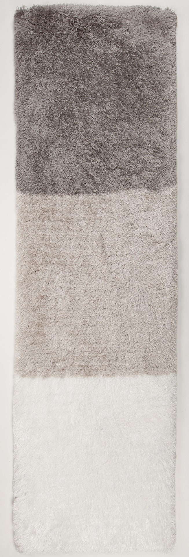 Chandra Rugs Hand-woven Contemporary Shag Rug - Luxurious, Textured, Handmade Oasis For Modern Living Spaces White Polyester Rox47601-576