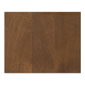 Moe's Home Theo Solid Oak Nightstand With Curved Minimalist Design And Soft-close Drawer For Modern Spaces Brown Solid Oak Rp-1011-03