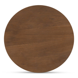 Moe's Home Theo Solid Oak Nightstand With Curved Minimalist Design And Soft-close Drawer For Modern Spaces Brown Solid Oak Rp-1012-03