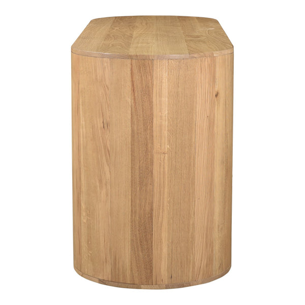 Moe's Home Theo 6-drawer Dresser – Elegant Oak Storage Solution With Soft-close Glides For Modern Spaces Natural Solid Oak,Back, Mdf Veneer Oak Rp-1013-24