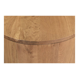 Moe's Home Theo Media Bench In Solid Oak - Curved Minimalist Design With Spacious Storage & No Assembly Needed Natural Solid Oak Wood,Back + Shelf, Mdf Veneer Oak Rp-1054-24