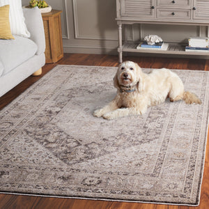 Safavieh Republica Elegant 8x10 Ft Area Rug - Luxurious Grey And Beige Power-loomed Design For Every Room Grey ,Beige 80% Polyester,20% Cotton Rpu450f-8