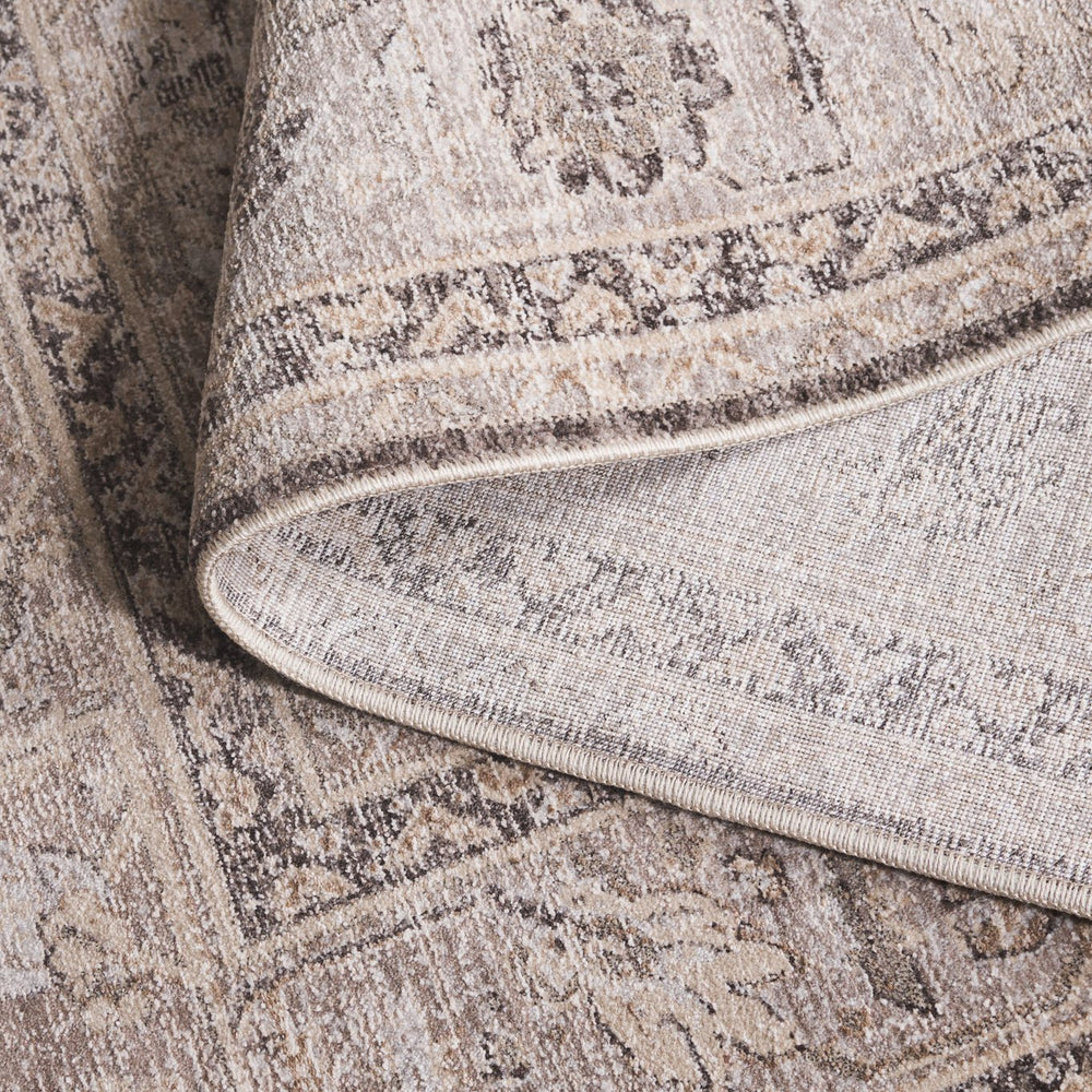 Safavieh Republica Elegant 8x10 Ft Area Rug - Luxurious Grey And Beige Power-loomed Design For Every Room Grey ,Beige 80% Polyester,20% Cotton Rpu450f-8