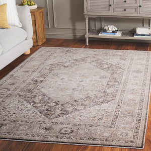 Safavieh Republica Elegant 8x10 Ft Area Rug - Luxurious Grey And Beige Power-loomed Design For Every Room Grey ,Beige 80% Polyester,20% Cotton Rpu450f-8