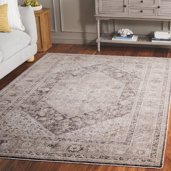 Safavieh Republica Elegant 8x10 Ft Area Rug - Luxurious Grey And Beige Power-loomed Design For Every Room Grey ,Beige 80% Polyester,20% Cotton Rpu450f-8