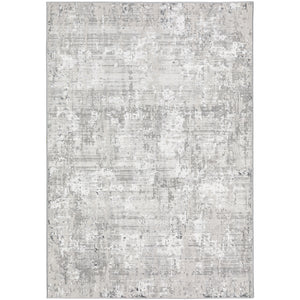 Dalyn Rugs Rhodes RR3 Power Woven 60% Polyester/40% Polypropylene Transitional Rug Silver 9' x 13' RR3SV9X13