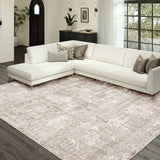 Dalyn Rugs Rhodes RR3 Power Woven 60% Polyester/40% Polypropylene Transitional Rug Taupe 9' x 13' RR3TP9X13