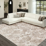 Dalyn Rugs Rhodes RR5 Power Woven 60% Polyester/40% Polypropylene Transitional Rug Taupe 9' x 13' RR5TP9X13