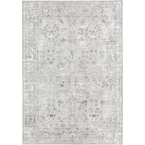 Dalyn Rugs Rhodes RR8 Power Woven 60% Polyester/40% Polypropylene Transitional Rug Silver 9' x 13' RR8SV9X13