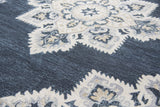Rizzy Resonant RS070B Hand Tufted Transitional Wool Rug Dk.Blue/Natural 9' x 12'
