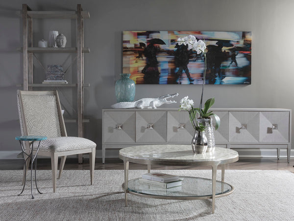 Lexington Artistica Home Haiku Upholstered Side Chair - Elegant Mahogany Design With Soft Natural Fabric For Every Room Bianco Wood 2057-880-40-01