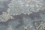 Rizzy Resonant RS932A Hand Tufted Transitional Wool Rug Dk.Gray/Gray Blue 9' x 12'