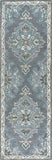Rizzy Resonant RS932A Hand Tufted Transitional Wool Rug Dk.Gray/Gray Blue 2'6" x 8'