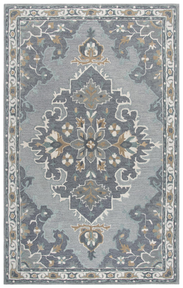 Rizzy Resonant RS933A Hand Tufted Transitional Wool Rug Gray/Beige 9' x 12'