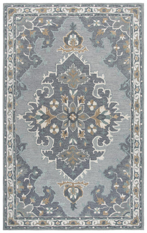 Rizzy Resonant RS933A Hand Tufted Transitional Wool Rug Gray/Beige 9' x 12'