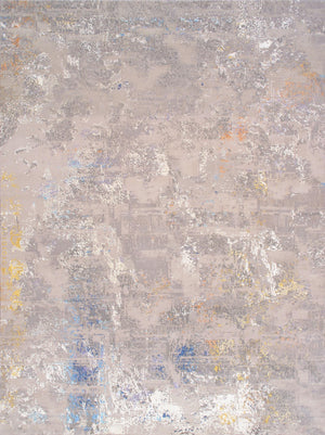 Modern Hand-Loomed Silk & Wool Area Rug - Elevate Your Space with Luxurious Elegance & Comfort