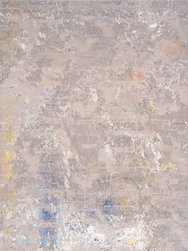 Modern Hand-Loomed Silk & Wool Area Rug - Elevate Your Space with Luxurious Elegance & Comfort