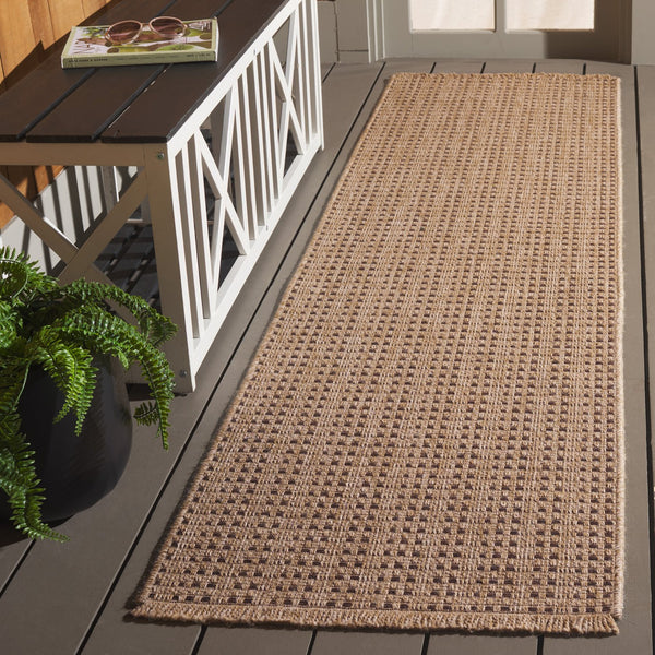Safavieh Retreat Versatile Area Rug - Durable, Soft, And Stylish Addition For Indoor And Outdoor Spaces Natural ,Brown 87% Polypropylene,13% Polyester Rte252b-5