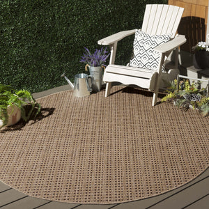 Safavieh Retreat Versatile Area Rug - Durable, Soft, And Stylish Addition For Indoor And Outdoor Spaces Natural ,Brown 87% Polypropylene,13% Polyester Rte252b-5