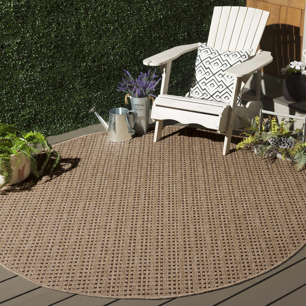 Safavieh Retreat Versatile Area Rug - Durable, Soft, And Stylish Addition For Indoor And Outdoor Spaces Natural ,Brown 87% Polypropylene,13% Polyester Rte252b-5