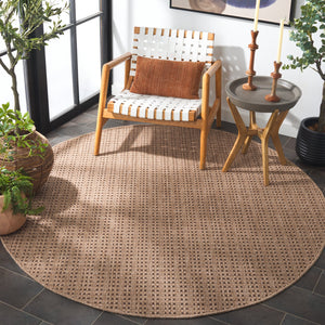 Safavieh Retreat Versatile Area Rug - Durable, Soft, And Stylish Addition For Indoor And Outdoor Spaces Natural ,Brown 87% Polypropylene,13% Polyester Rte252b-5