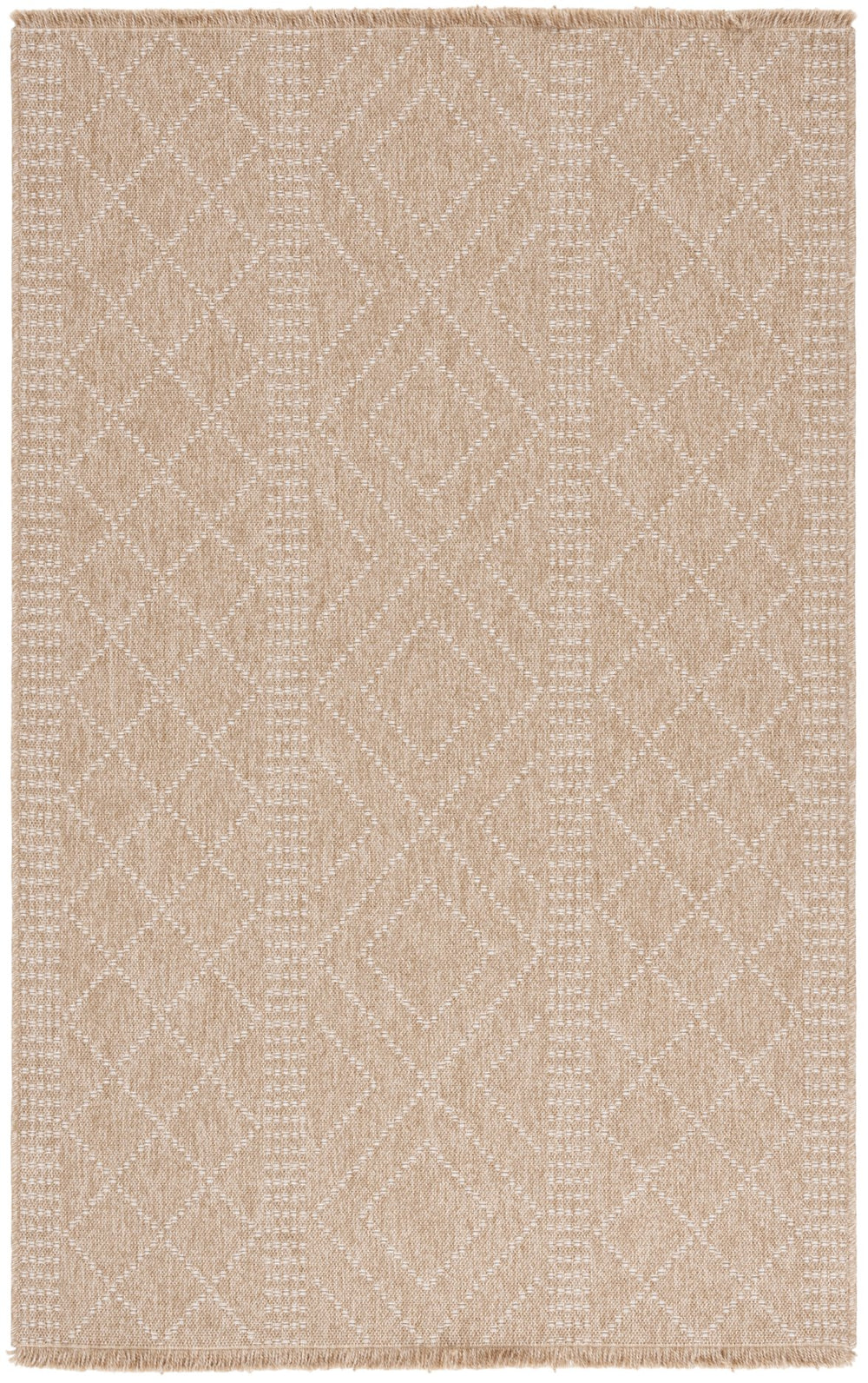 Safavieh Retreat Stylish Turkish Area Rug For Indoor & Outdoor Use - Soft, Durable, Versatile Decor Choice Natural ,Ivory 87% Polypropylene,13% Polyester Rte254b-9