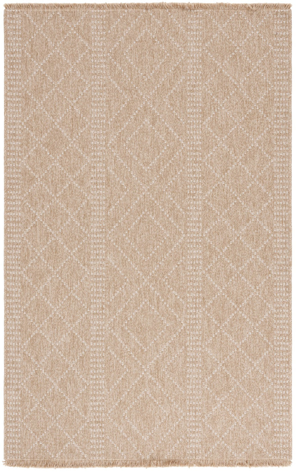 Safavieh Retreat Stylish Turkish Area Rug For Indoor & Outdoor Use - Soft, Durable, Versatile Decor Choice Natural ,Ivory 87% Polypropylene,13% Polyester Rte254b-9