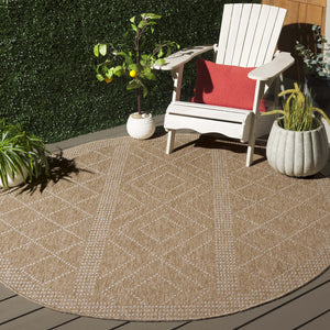 Safavieh Retreat Stylish Turkish Area Rug For Indoor & Outdoor Use - Soft, Durable, Versatile Decor Choice Natural ,Ivory 87% Polypropylene,13% Polyester Rte254b-9