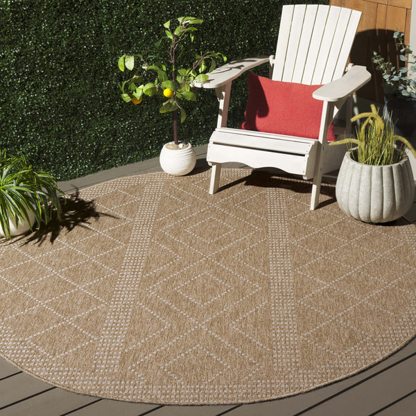 Safavieh Retreat Stylish Turkish Area Rug For Indoor & Outdoor Use - Soft, Durable, Versatile Decor Choice Natural ,Ivory 87% Polypropylene,13% Polyester Rte254b-9